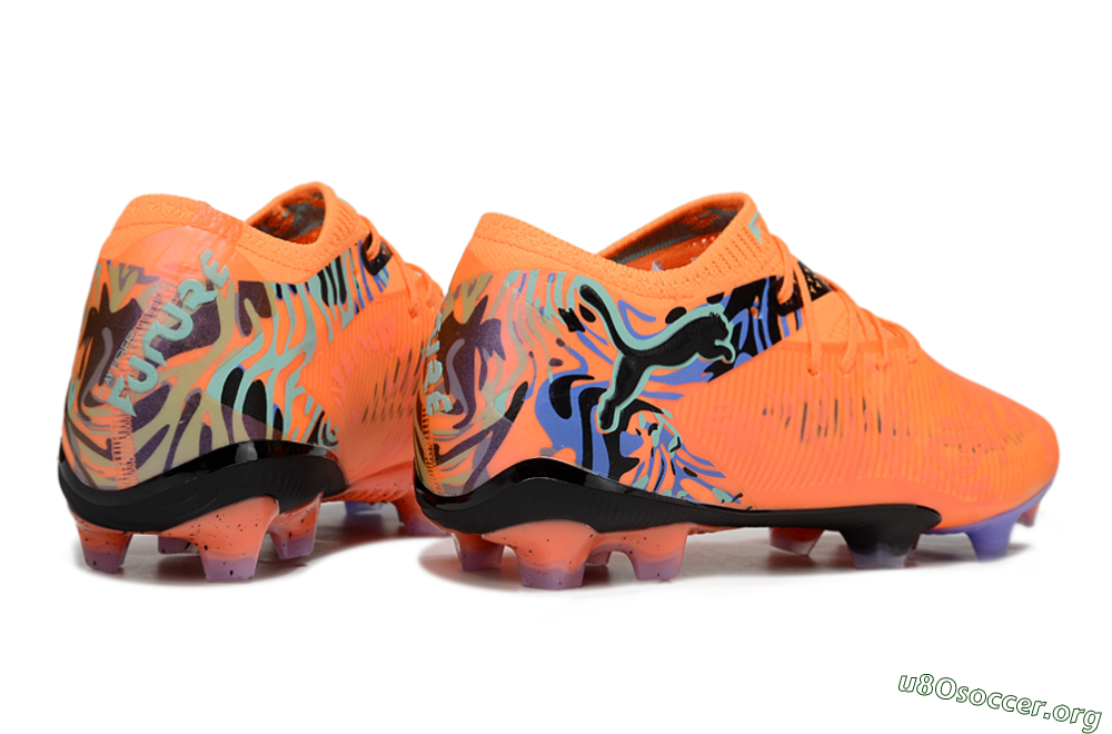 Puma Future 8 Ultimate FG Football Boots - Orange/Blue/Black 6