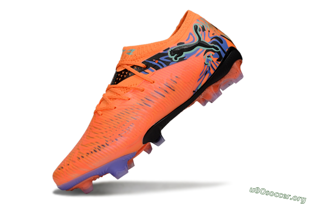 Puma Future 8 Ultimate FG Football Boots - Orange/Blue/Black 5