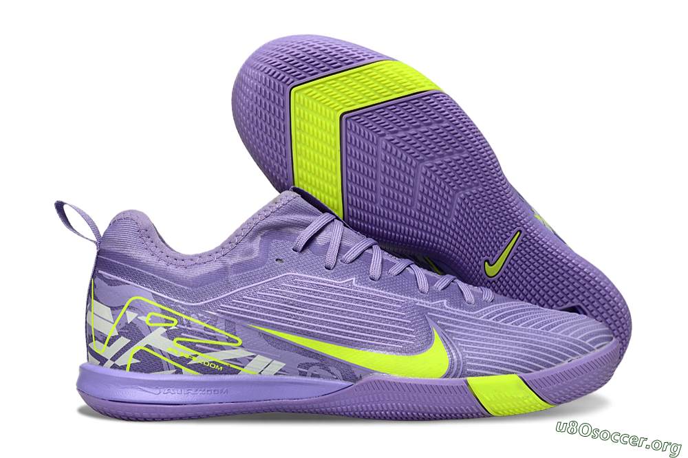 Nike Air Zoom Mercurial Vapor 16 Pro IC Football Shoes - Purple/Yellow/White 2