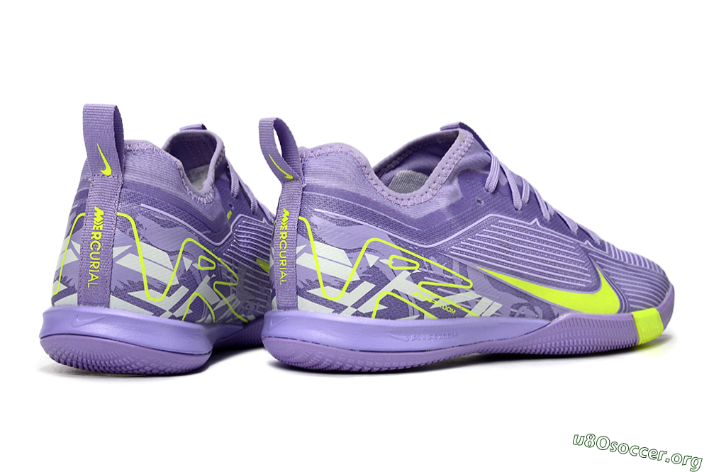 Nike Air Zoom Mercurial Vapor 16 Pro IC Football Shoes - Purple/Yellow/White 6