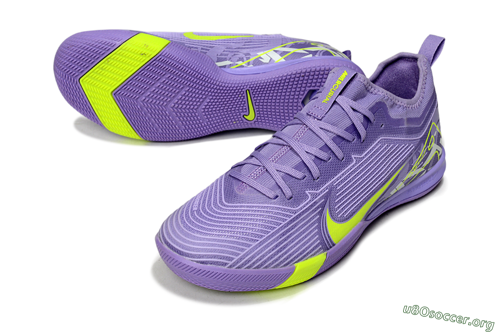 Nike Air Zoom Mercurial Vapor 16 Pro IC Football Shoes - Purple/Yellow/White 0