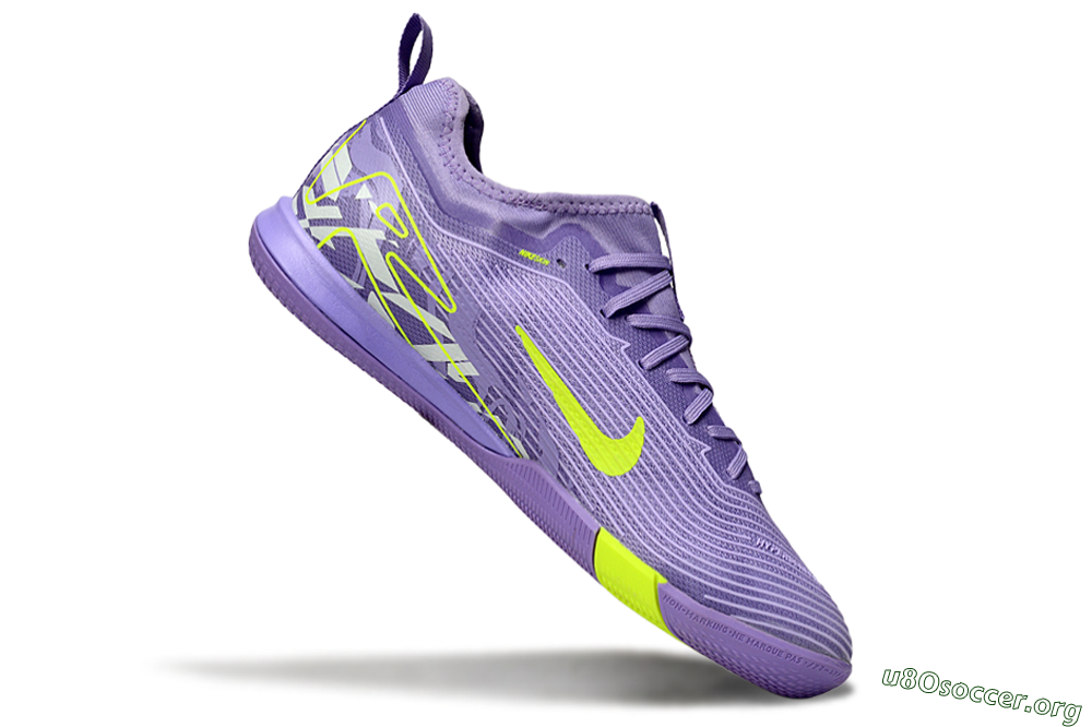 Nike Air Zoom Mercurial Vapor 16 Pro IC Football Shoes - Purple/Yellow/White 4