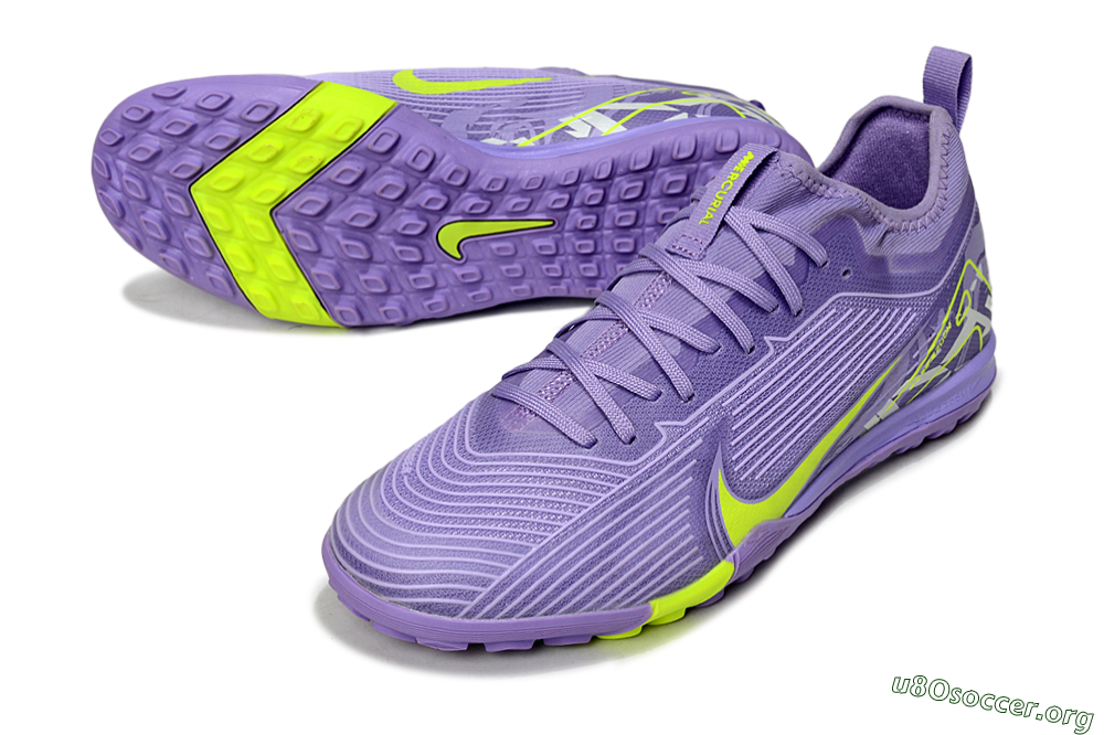 Nike Air Zoom Mercurial Vapor 16 Pro TF Football Shoes - Purple/Yellow/White 0