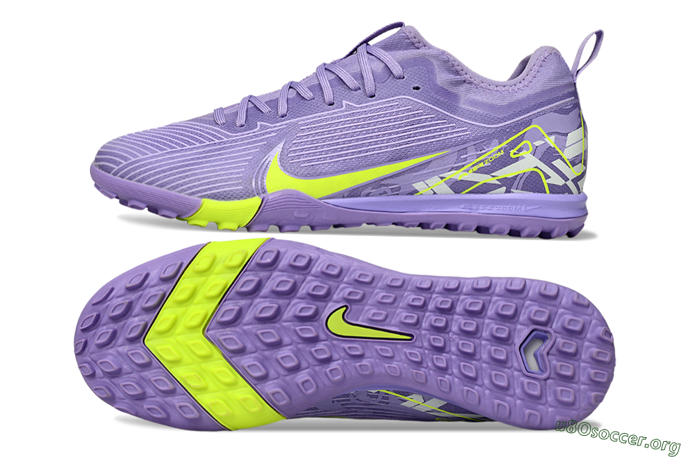 Nike Air Zoom Mercurial Vapor 16 Pro TF Football Shoes - Purple/Yellow/White 1