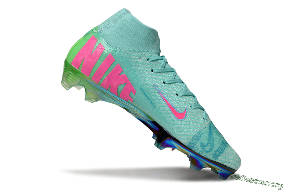 Nike Air Zoom Mercurial Superfly 10 Elite FG Football Boots - Jade/Pink/Gold 4