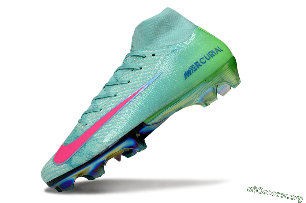Nike Air Zoom Mercurial Superfly 10 Elite FG Football Boots - Jade/Pink/Gold 5