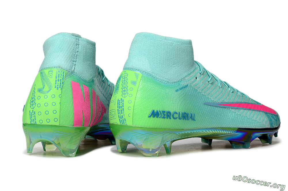 Nike Air Zoom Mercurial Superfly 10 Elite FG Football Boots - Jade/Pink/Gold 6