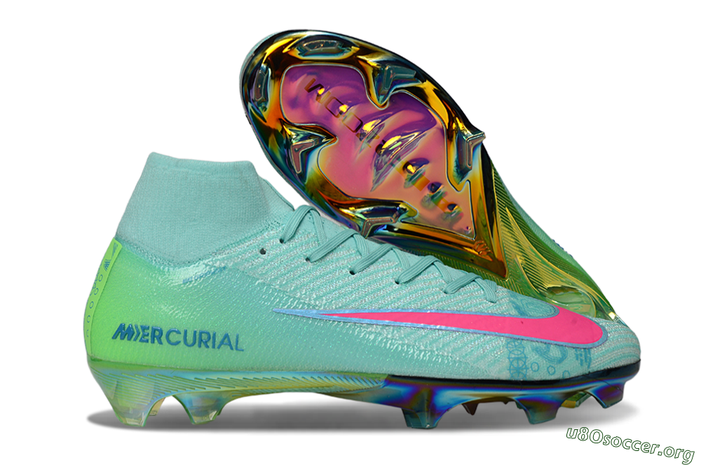 Nike Air Zoom Mercurial Superfly 10 Elite FG Football Boots - Jade/Pink/Gold 2