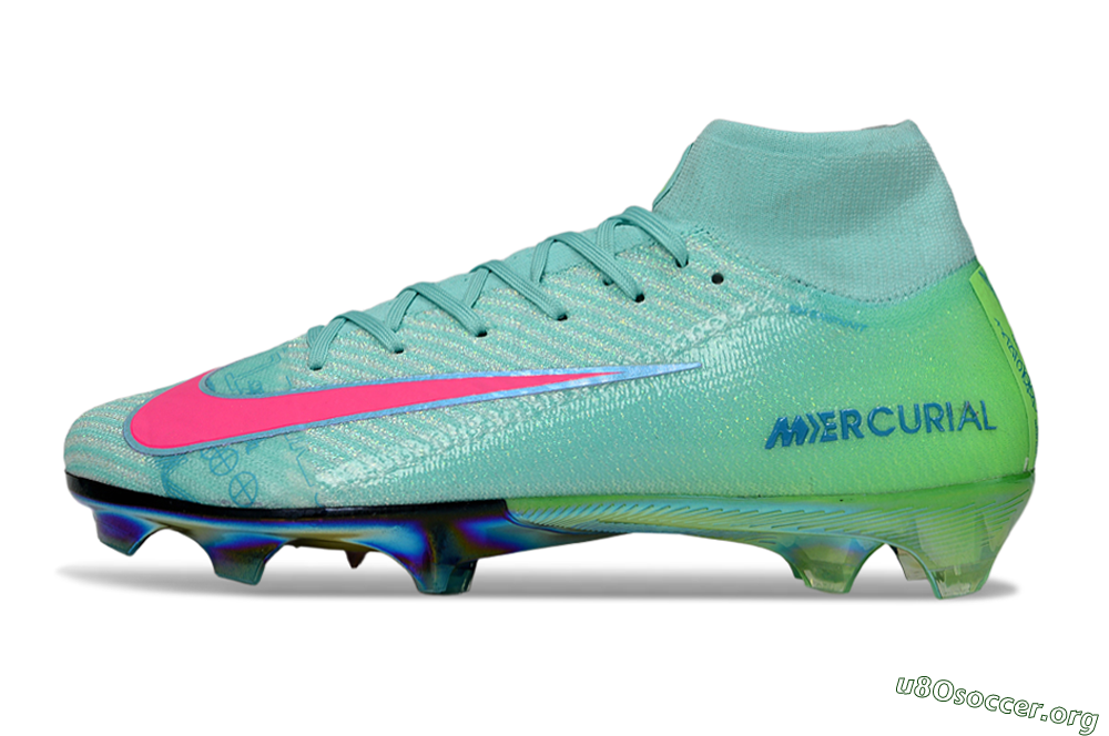 Nike Air Zoom Mercurial Superfly 10 Elite FG Football Boots - Jade/Pink/Gold 3