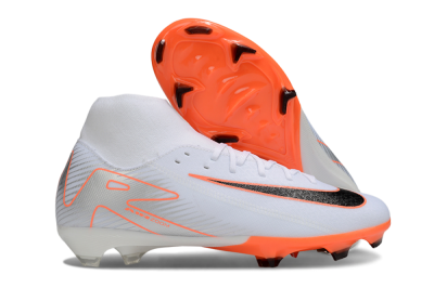 Nike Air Zoom Mercurial Superfly 10 Academy FG Football Boots - White/Black/Orange/Silver