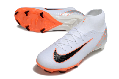 Nike Air Zoom Mercurial Superfly 10 Academy FG Football Boots - White/Black/Orange/Silver