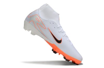Nike Air Zoom Mercurial Superfly 10 Academy FG Football Boots - White/Black/Orange/Silver
