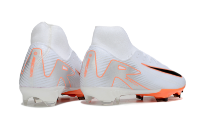 Nike Air Zoom Mercurial Superfly 10 Academy FG Football Boots - White/Black/Orange/Silver