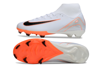 Nike Air Zoom Mercurial Superfly 10 Academy FG Football Boots - White/Black/Orange/Silver