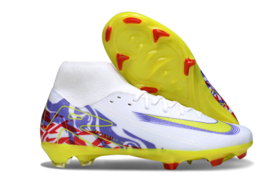 Nike Air Zoom Mercurial Superfly 10 Academy FG Football Boots - White/Purple/Yellow/Red