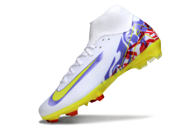 Nike Air Zoom Mercurial Superfly 10 Academy FG Football Boots - White/Purple/Yellow/Red