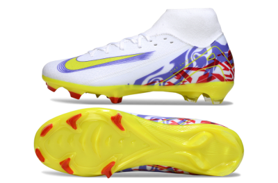 Nike Air Zoom Mercurial Superfly 10 Academy FG Football Boots - White/Purple/Yellow/Red