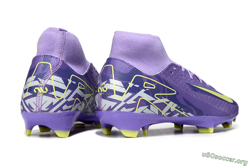 Nike Air Zoom Mercurial Superfly 10 Academy FG Football Boots - Purple/Yellow/White 6
