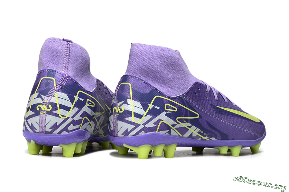 Nike Air Zoom Mercurial Superfly 10 Academy AG Football Boots - Purple/Yellow/White 6