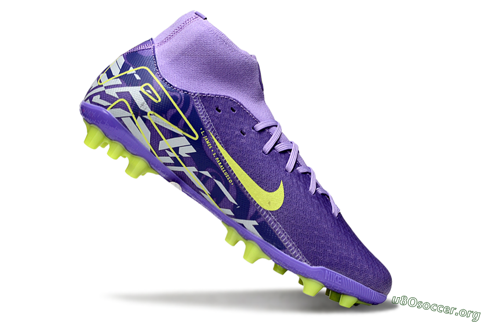 Nike Air Zoom Mercurial Superfly 10 Academy AG Football Boots - Purple/Yellow/White 4