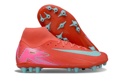 Nike Air Zoom Mercurial Superfly 10 Academy AG Football Boots - Red/Jade/Pink