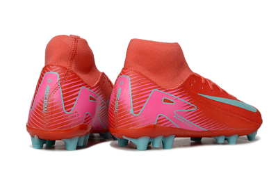 Nike Air Zoom Mercurial Superfly 10 Academy AG Football Boots - Red/Jade/Pink