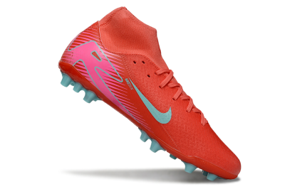 Nike Air Zoom Mercurial Superfly 10 Academy AG Football Boots - Red/Jade/Pink