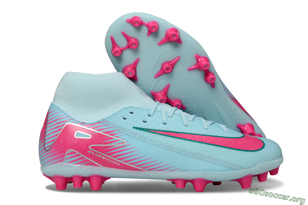 Nike Air Zoom Mercurial Superfly 10 Academy AG Football Boots - Jade/Pink/Silver 2