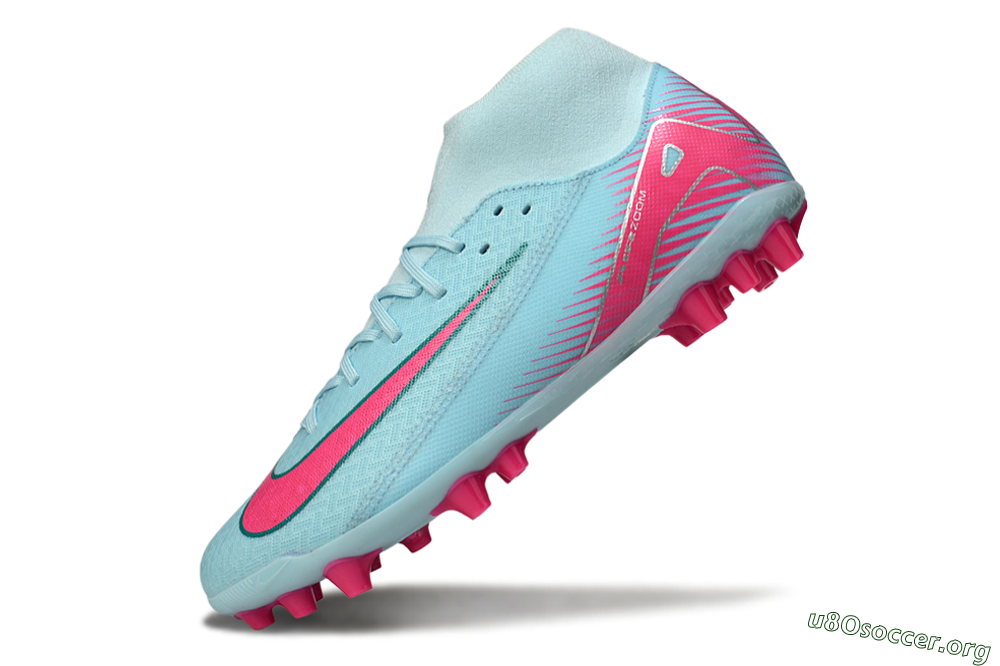 Nike Air Zoom Mercurial Superfly 10 Academy AG Football Boots - Jade/Pink/Silver 5