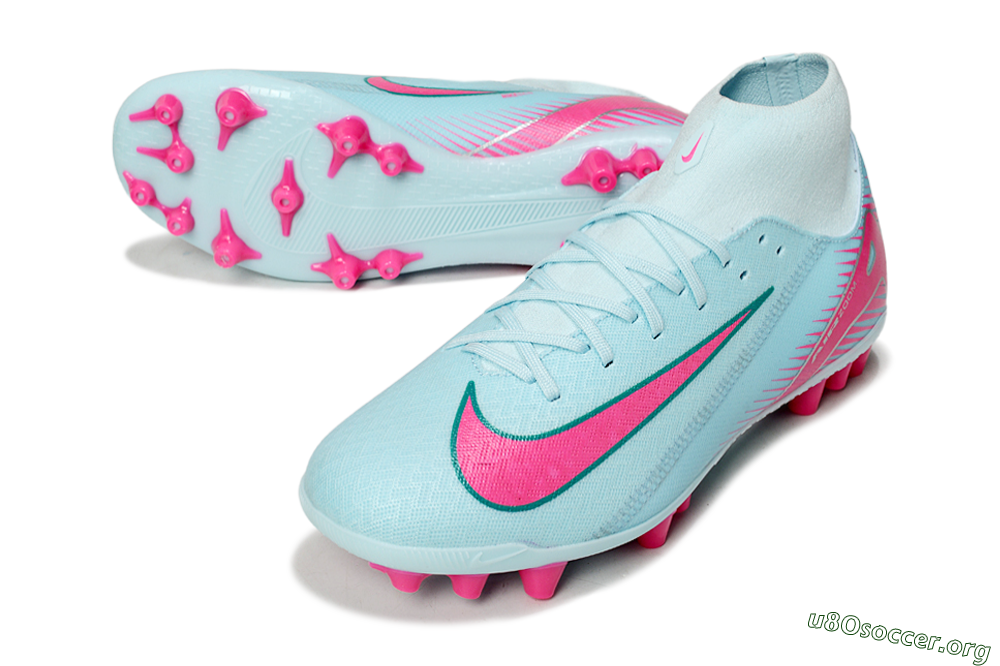 Nike Air Zoom Mercurial Superfly 10 Academy AG Football Boots - Jade/Pink/Silver 0