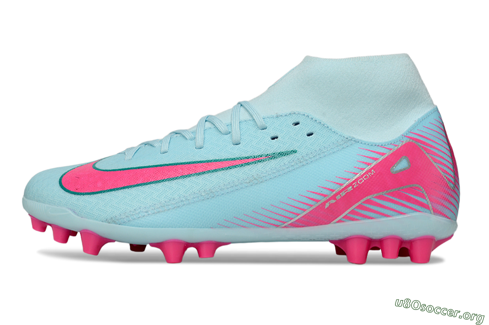 Nike Air Zoom Mercurial Superfly 10 Academy AG Football Boots - Jade/Pink/Silver 3
