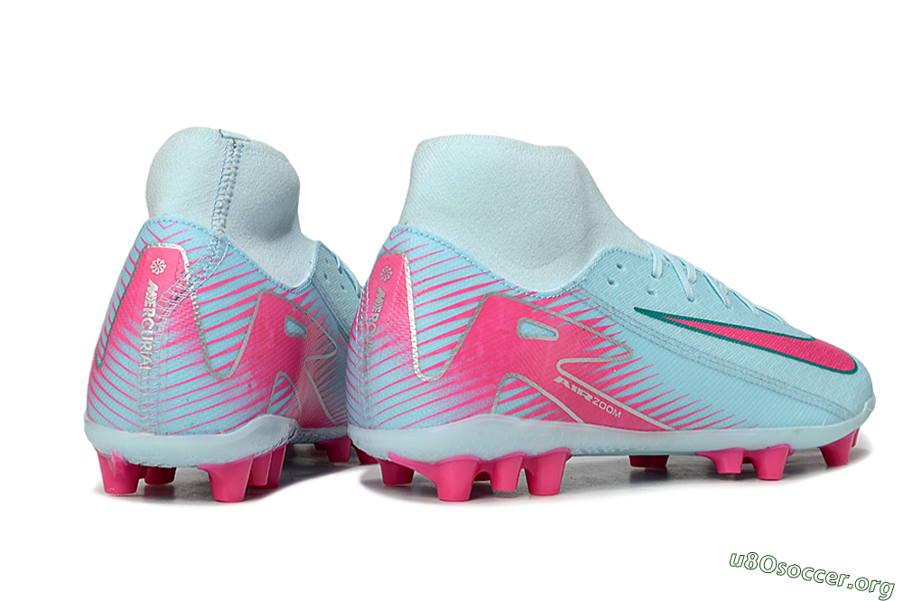 Nike Air Zoom Mercurial Superfly 10 Academy AG Football Boots - Jade/Pink/Silver 6