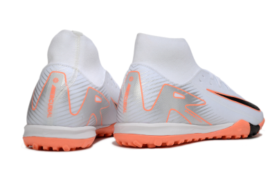 Nike Air Zoom Mercurial Superfly 10 Academy TF Football Shoes - White/Black/Orange/Silver