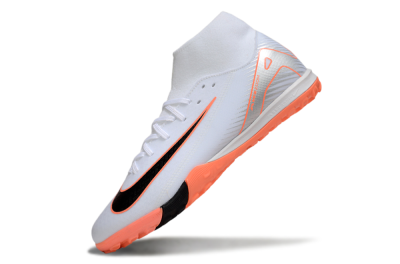 Nike Air Zoom Mercurial Superfly 10 Academy TF Football Shoes - White/Black/Orange/Silver