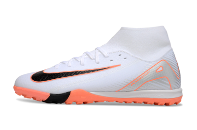 Nike Air Zoom Mercurial Superfly 10 Academy TF Football Shoes - White/Black/Orange/Silver