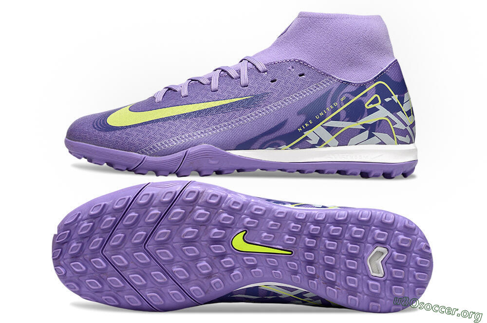 Nike Air Zoom Mercurial Superfly 10 Academy TF Football Shoes - Purple/Yellow/White 1