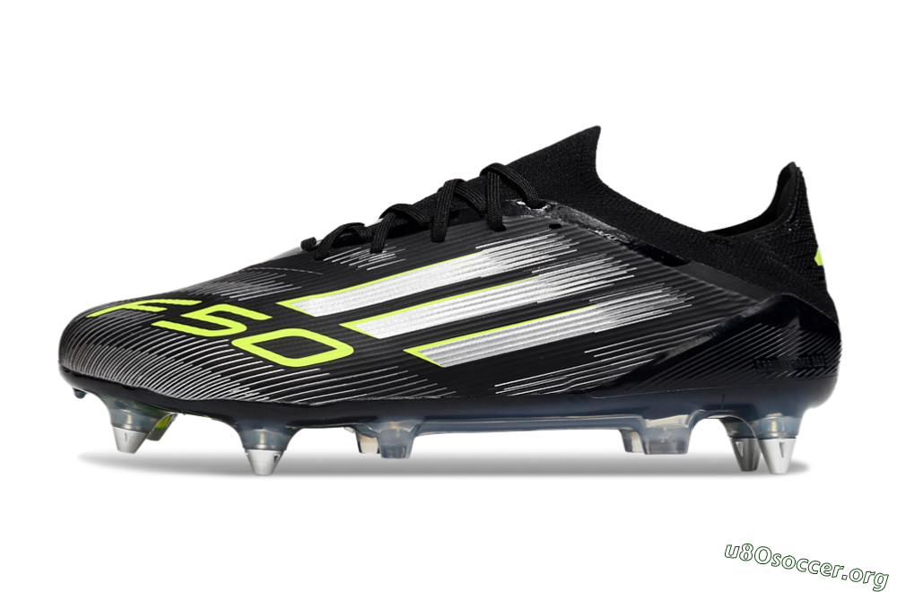 Adidas F50 Elite SG Football Boots - Black/Silver/Yellow 3