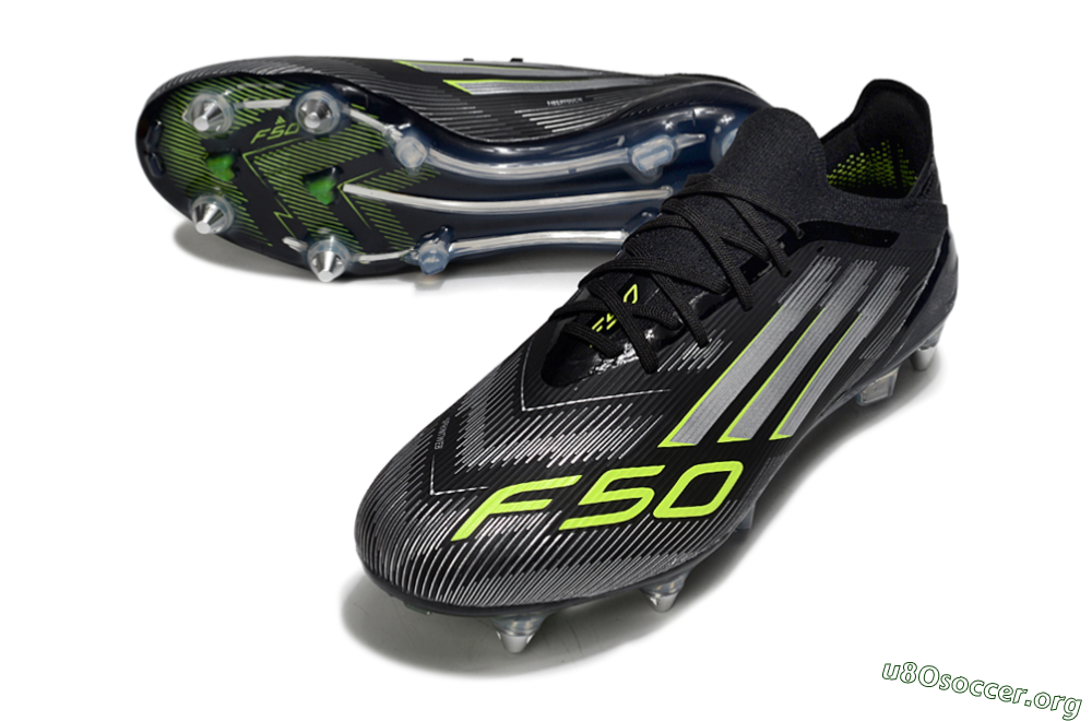Adidas F50 Elite SG Football Boots - Black/Silver/Yellow 0