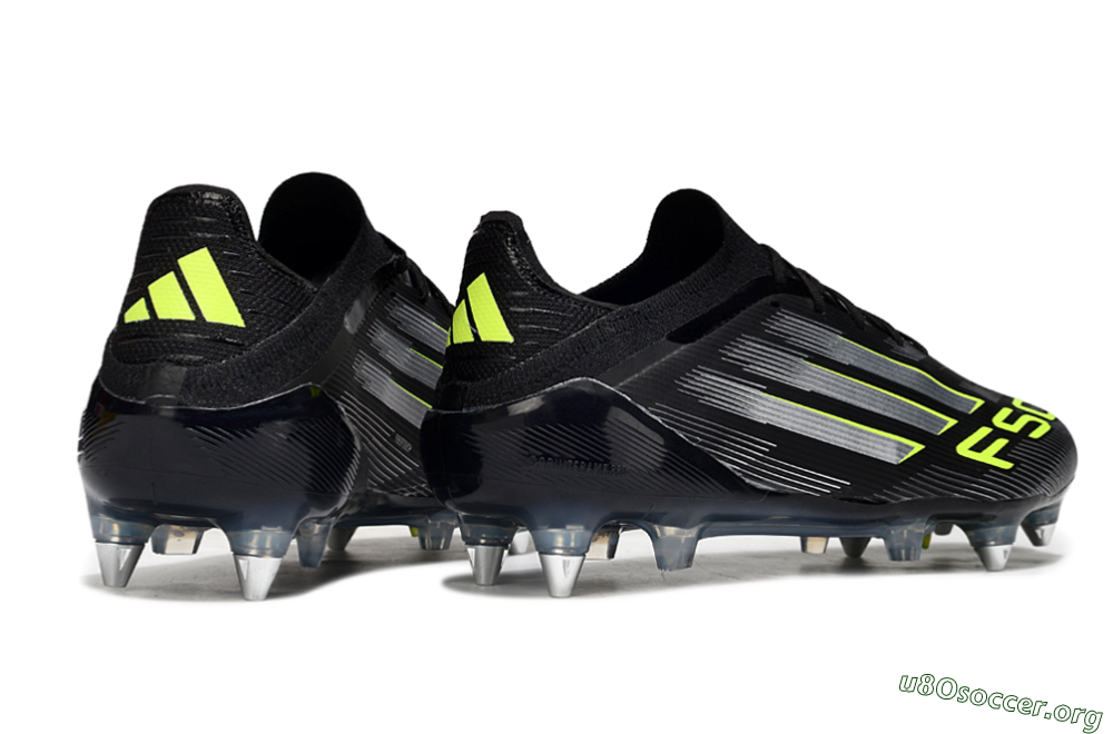 Adidas F50 Elite SG Football Boots - Black/Silver/Yellow 6