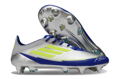 Adidas F50 Elite SG Football Boots - Silver/Yellow/Blue