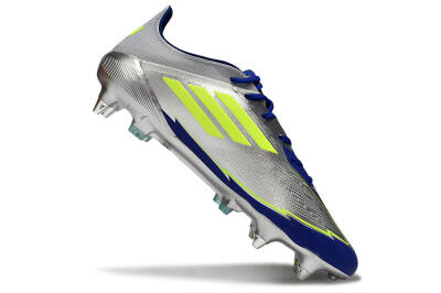 Adidas F50 Elite SG Football Boots - Silver/Yellow/Blue