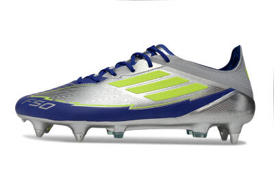Adidas F50 Elite SG Football Boots - Silver/Yellow/Blue