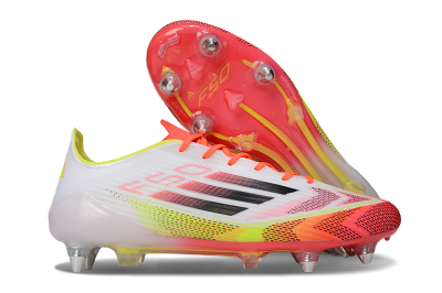 Adidas F50 Elite SG Football Boots - White/Red/Yellow
