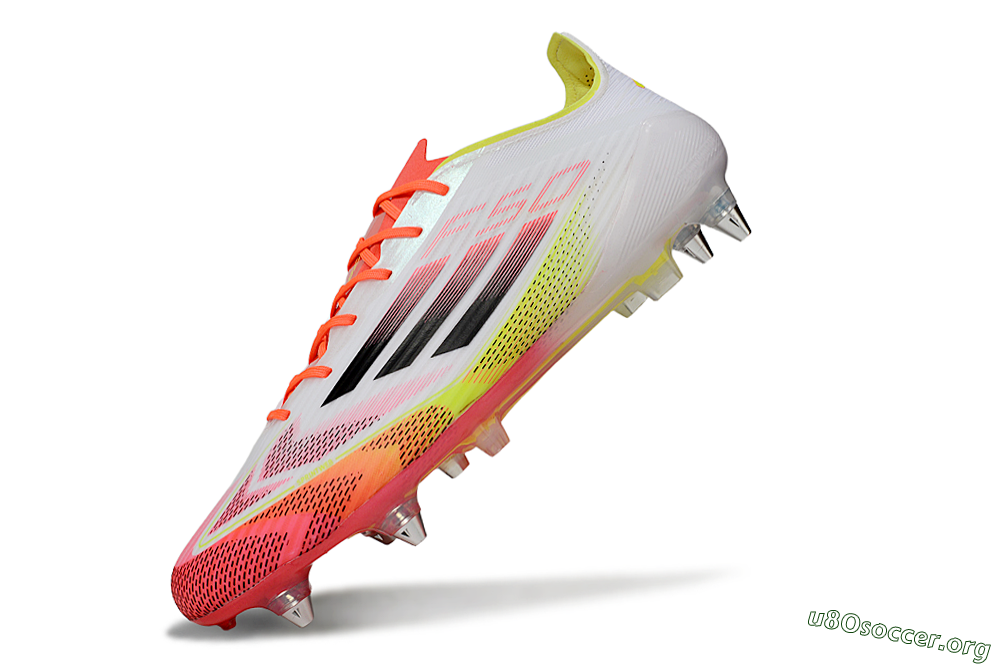 Adidas F50 Elite SG Football Boots - White/Red/Yellow 5