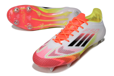 Adidas F50 Elite SG Football Boots - White/Red/Yellow
