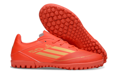 Adidas F50 Club TF Football Shoes - Red/Gold
