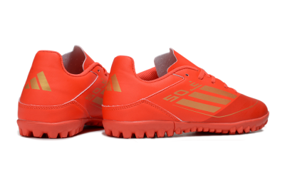 Adidas F50 Club TF Football Shoes - Red/Gold