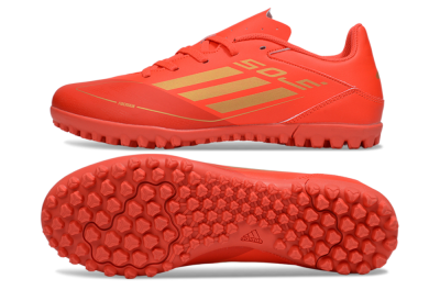 Adidas F50 Club TF Football Shoes - Red/Gold