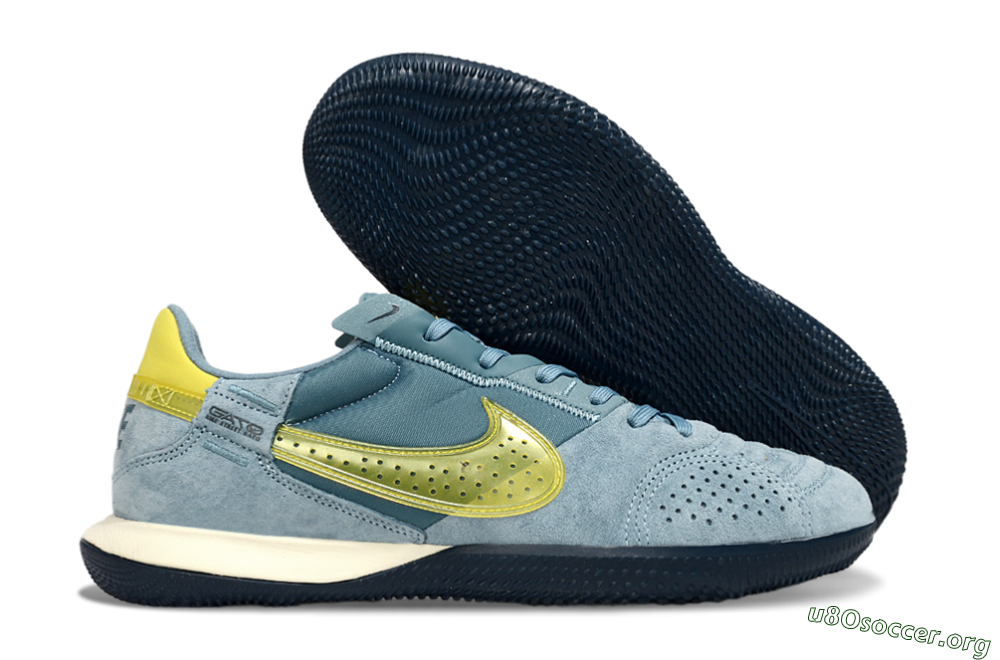Nike Street Gato IC Football Shoes - Blue/Yellow 2