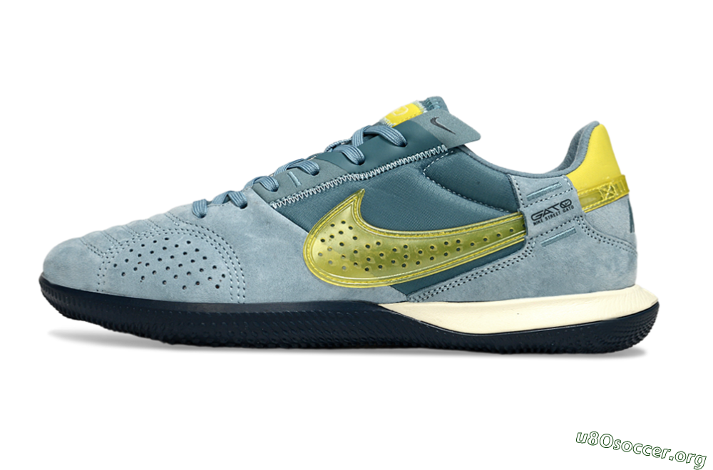 Nike Street Gato IC Football Shoes - Blue/Yellow 3